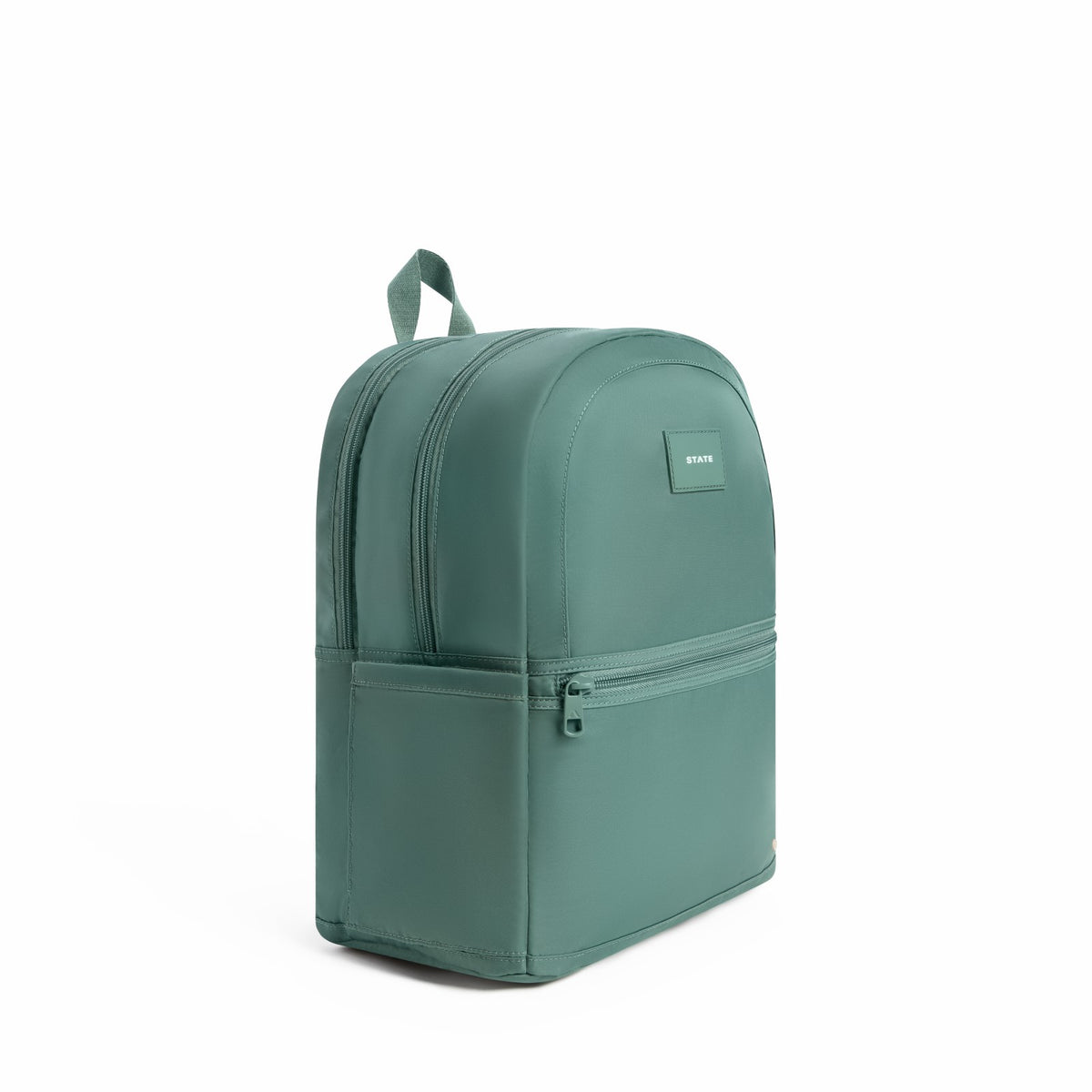 State Bags Evans Double Pocket Backpack Recycled Nylon Olive