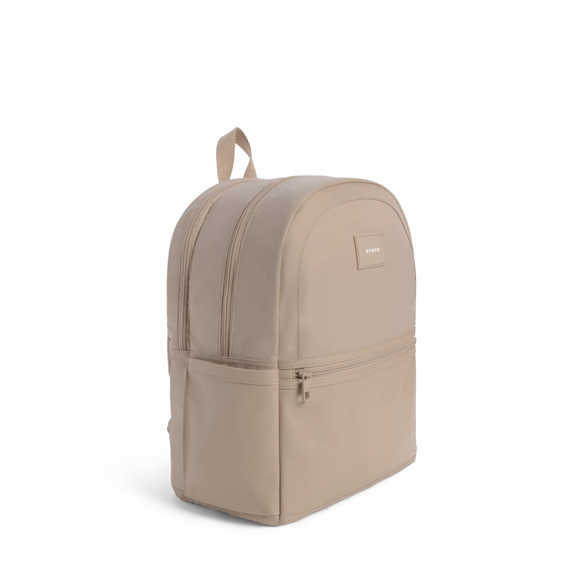 State Bags Evans Double Pocket Backpack Recycled Nylon Sand