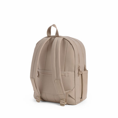 State Bags Evans Double Pocket Backpack Recycled Nylon Sand