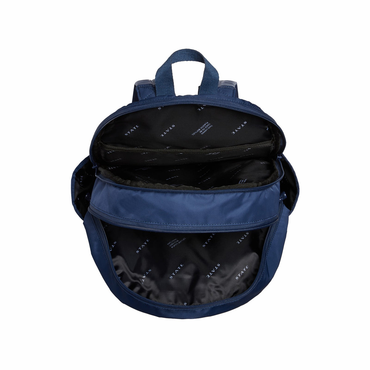 State Bags Kane Double Pocket Large Backpack Nylon Nylon