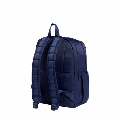 State Bags Evans Double Pocket Backpack Nylon Navy
