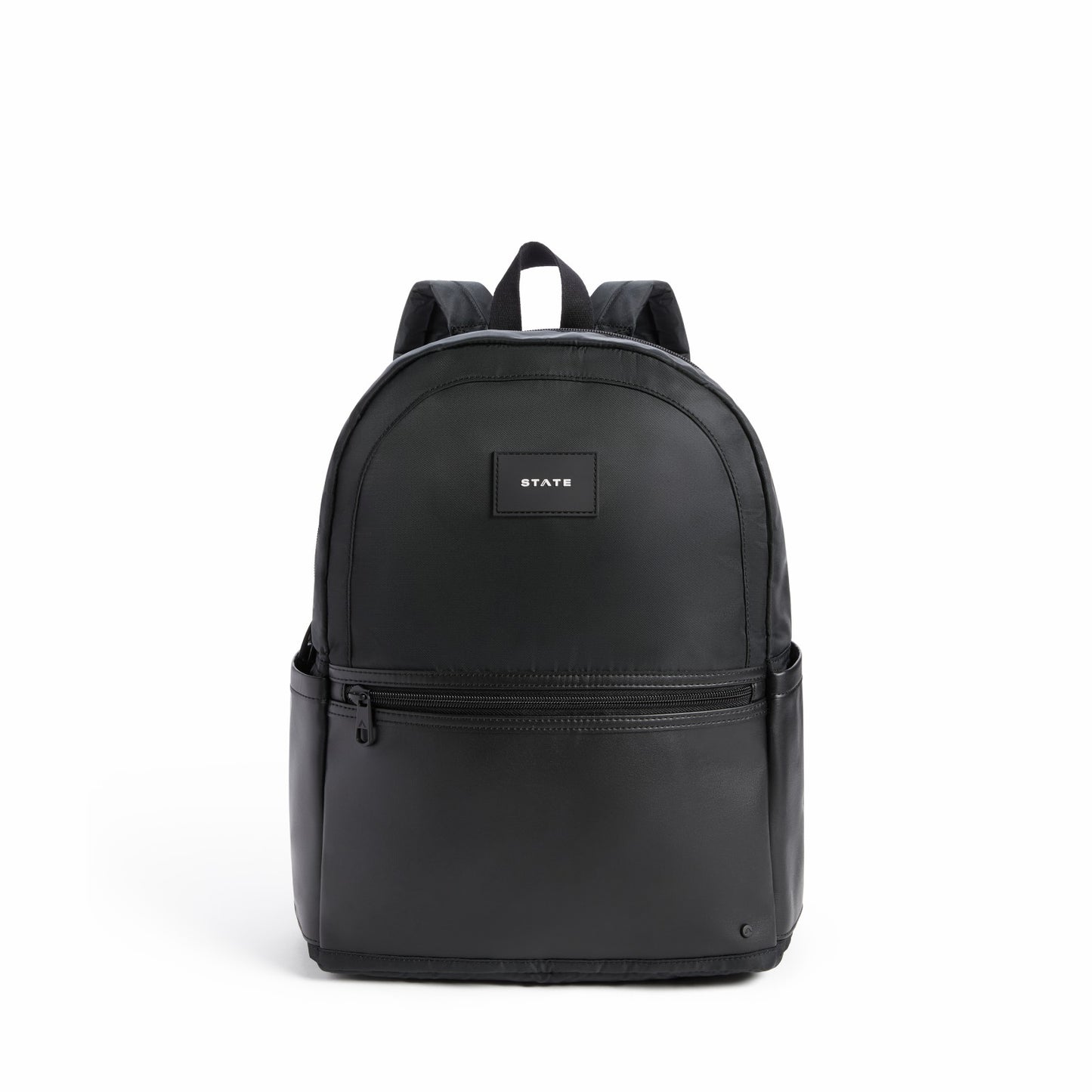 State Bags Evans Double Pocket Backpack Recycled Nylon Black