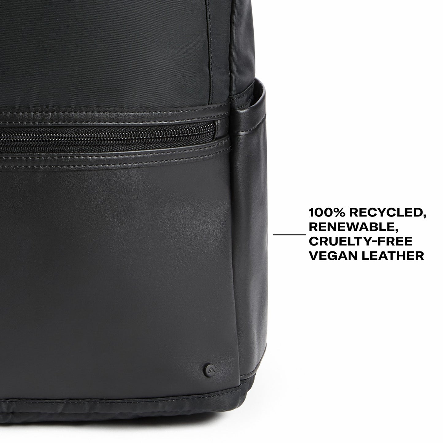 State Bags Evans Double Pocket Backpack Recycled Nylon Black