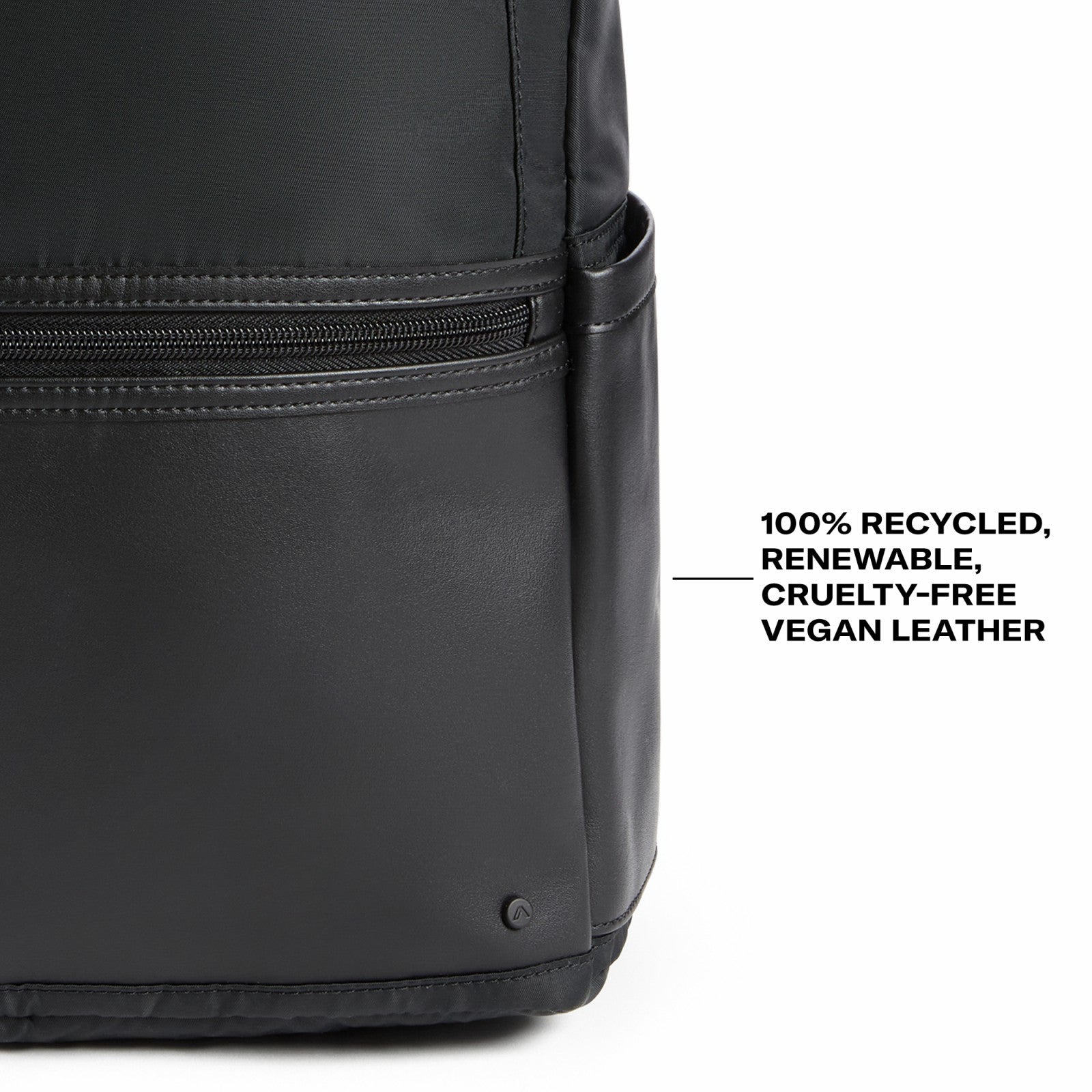 State Bags Evans Double Pocket Backpack Recycled Nylon Black