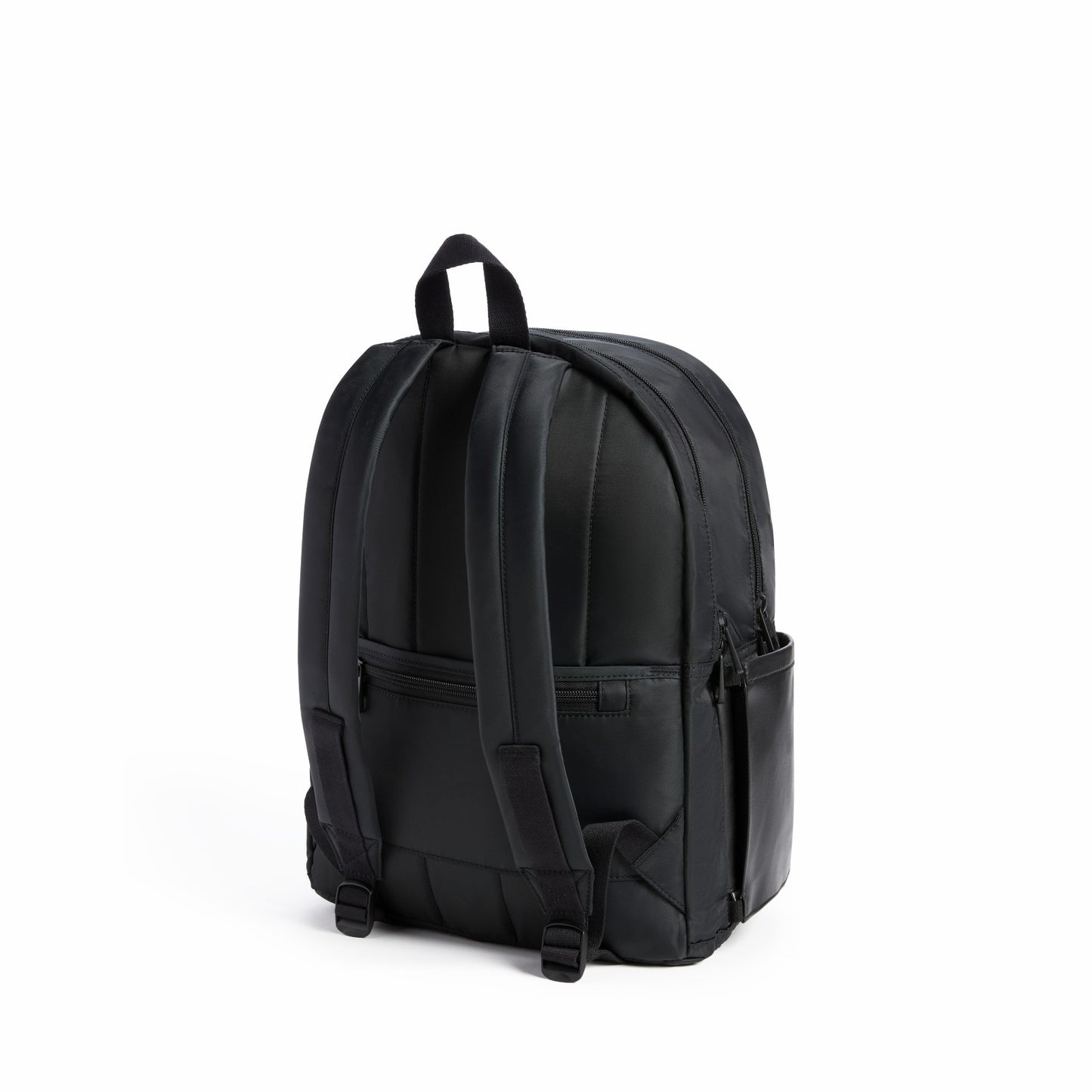 State Bags Evans Double Pocket Backpack Recycled Nylon Black