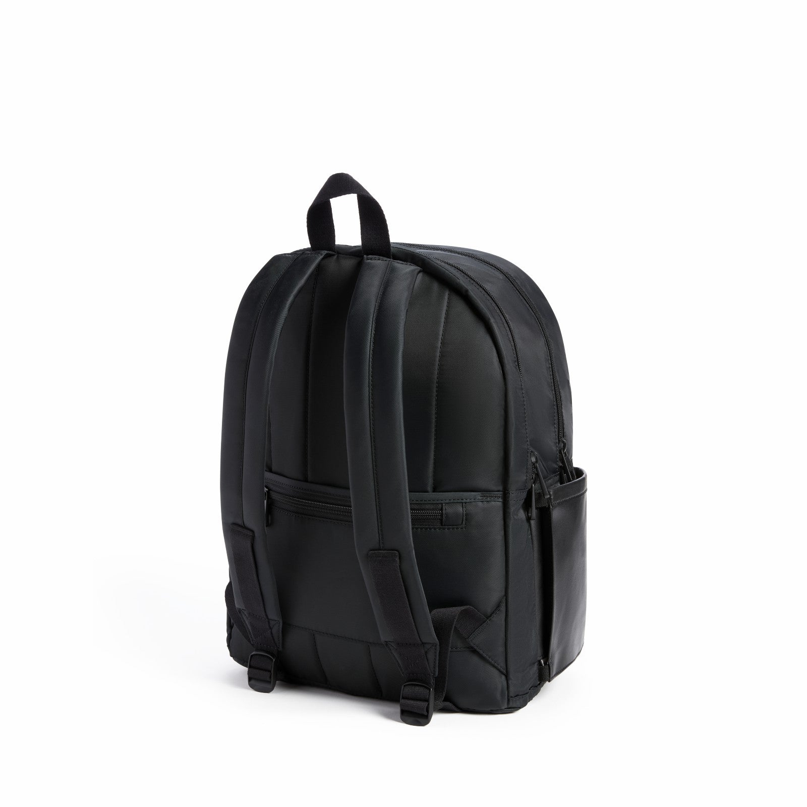 State Bags Evans Double Pocket Backpack Recycled Nylon Black