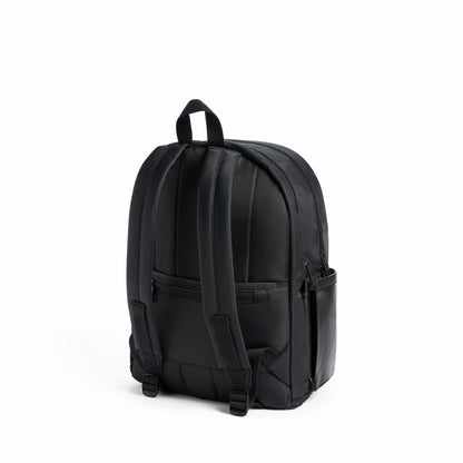 State Bags Evans Double Pocket Backpack Recycled Nylon Black