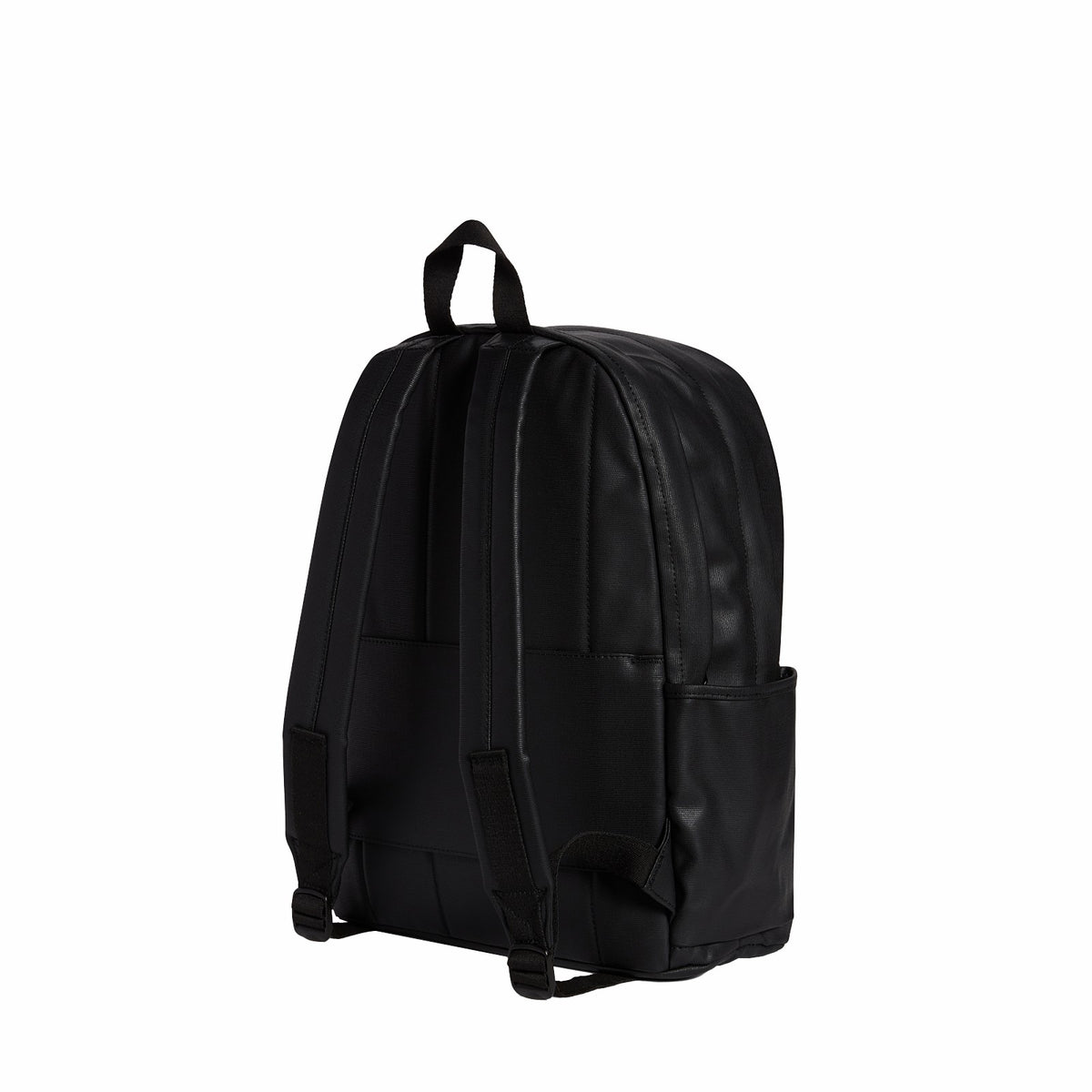 State Bags Kane Double Pocket Large Backpack Coated Canvas Black
