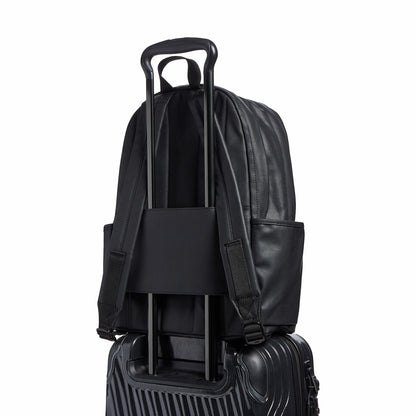 State Bags Kane Double Pocket Large Backpack Coated Canvas Black