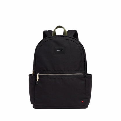 State Bags Kane Double Pocket Large Polyester Canvas Black