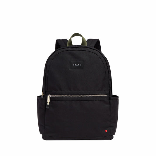 State Bags Kane Double Pocket Large Polyester Canvas Black