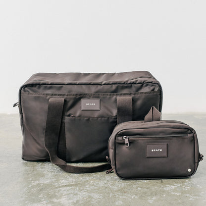 State Bags Hart Dopp Kit Nylon Brown