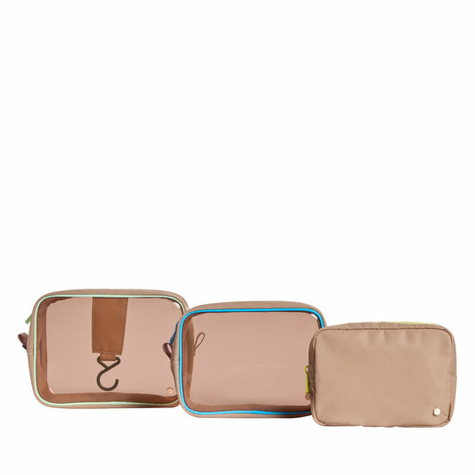 State Bags Travel Pouch Set TPU Latte