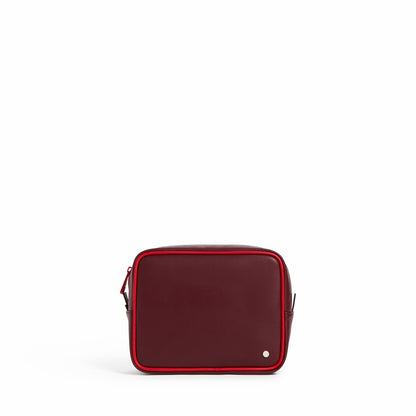 State Bags Travel Pouch Set of Two Vegan Leather Burgundy