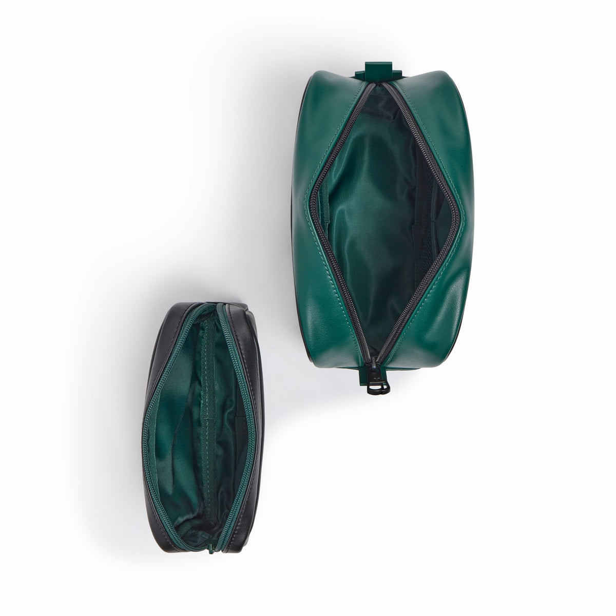 State Bags Travel Pouch Set of Two Vegan Leather Olive