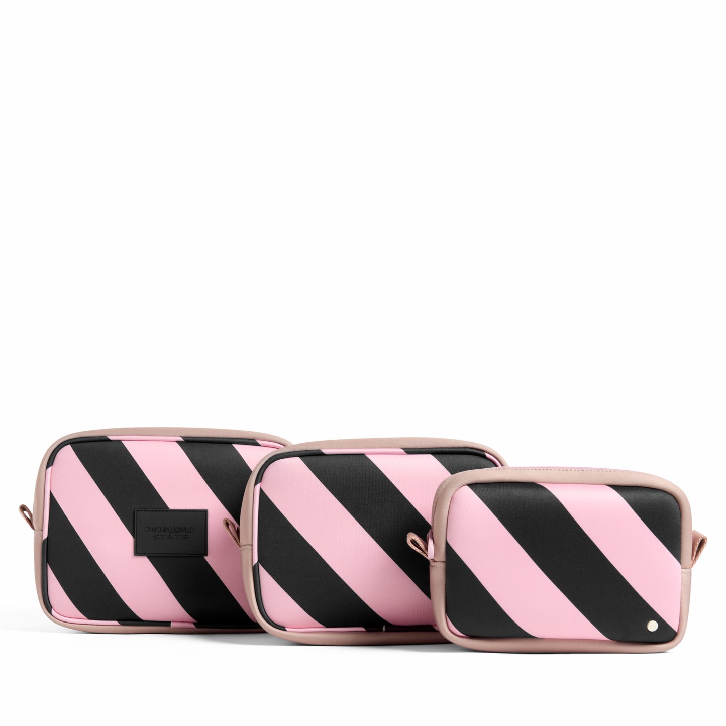 State Bags STATE Bags x Cynthia Rowley Travel Pouch Set of Three Stripes
