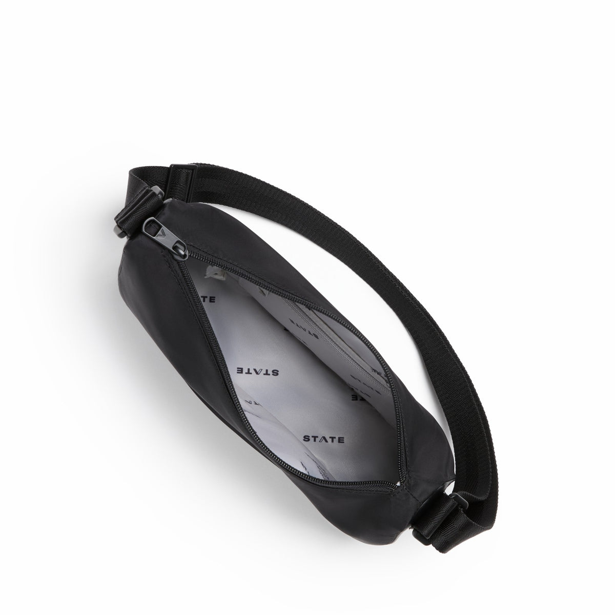 State Bags Luna Mini Crossbody Recycled Nylon Black