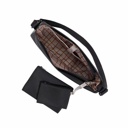 State Bags Luna Crossbody Recycled Nylon Black
