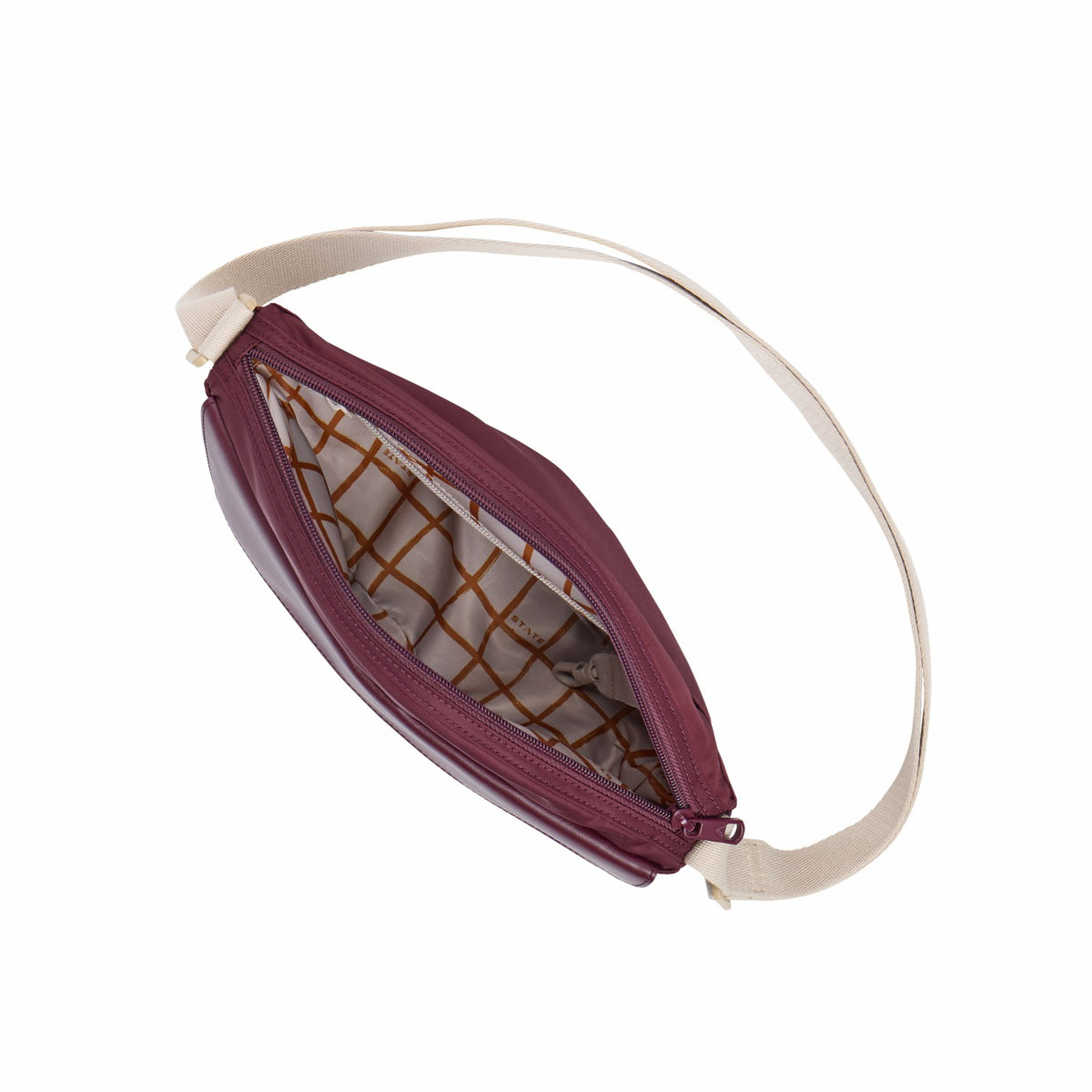 State Bags Willow Crossbody Recycled Nylon Burgundy