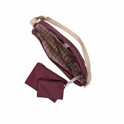 State Bags Luna Crossbody Recycled Nylon Burgundy
