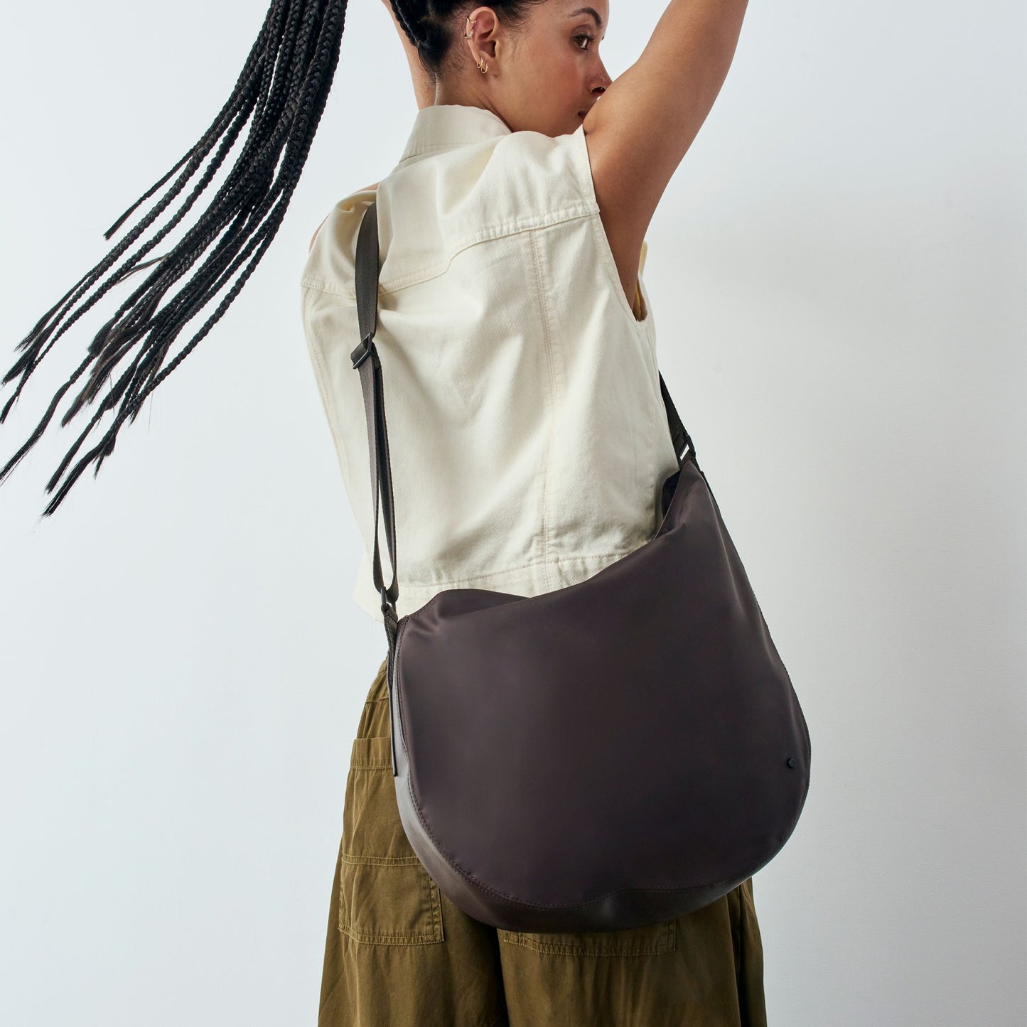 State Bags Luna Crossbody Recycled Nylon Burgundy