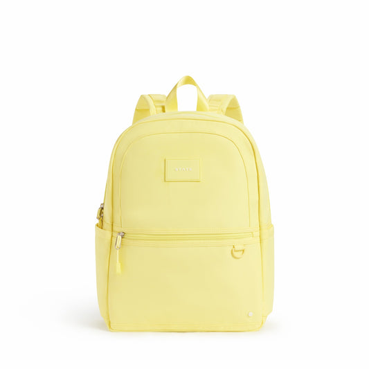 State Bags Kane Kids Travel Backpack Recycled Polyester Canvas Solids Butter Yellow
