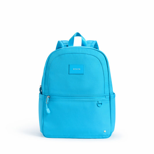 State Bags Kane Kids Travel Backpack Recycled Polyester Canvas Solids Bright Blue