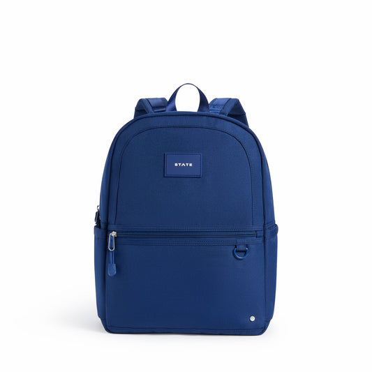 State Bags Kane Kids Travel Backpack Recycled Polyester Canvas Solids Navy