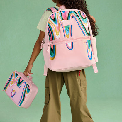 State Bags Kane Kids Backpack Polyester Canvas Paint Wave