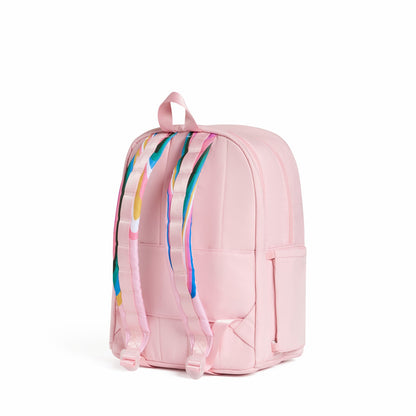 State Bags Kane Kids Double Pocket Backpack Recycled Poly Canvas Paint Wave