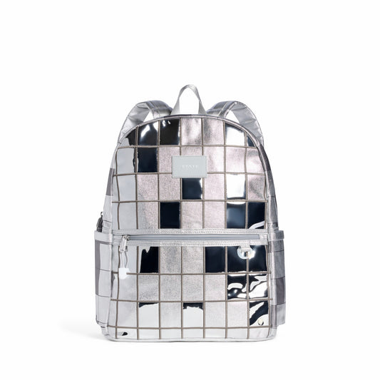 State Bags Kane Double Pocket Backpack Metallic Discoballs