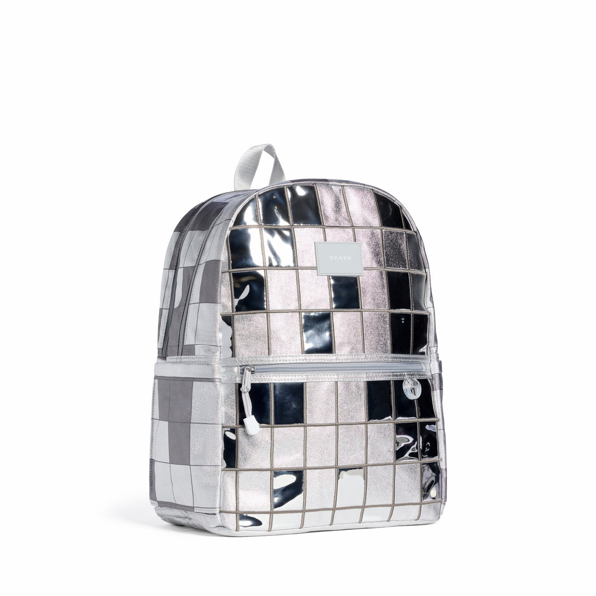 State Bags Kane Double Pocket Backpack Metallic Discoballs