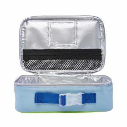 State Bags Rodgers Lunch Box Color Block Navy/Neon