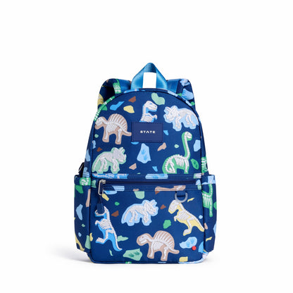 State Bags Kane Kids Mini Backpack Recycled Polycanvas Dino Fossils