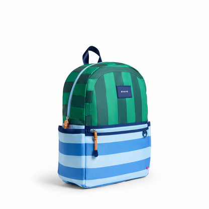 State Bags Kane Kids Travel Backpack Recycled Polyester Canvas Stripe