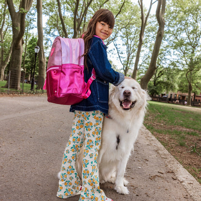 State Bags Kane Kids Backpack Metallic Pink/Hot Pink Colorblock