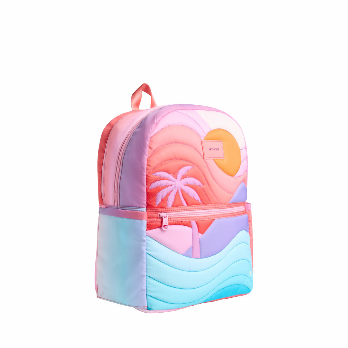 State Bags Kane Kids Large Backpack Nylon Puffer Sunset
