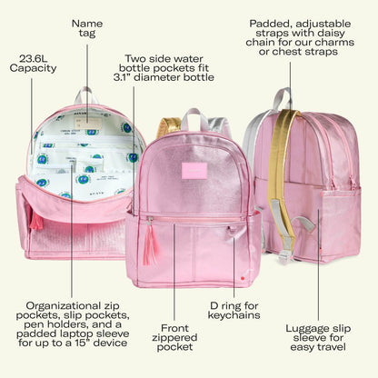 State Bags Kane Kids Double Pocket Nylon Puffer Sunset