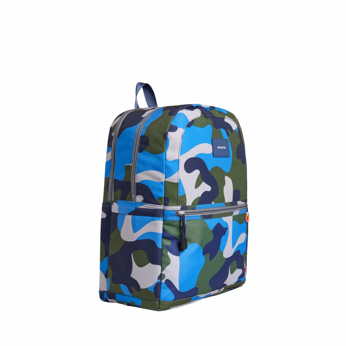 State Bags Kane Kids Double Pocket Backpack Printed Canvas Camo