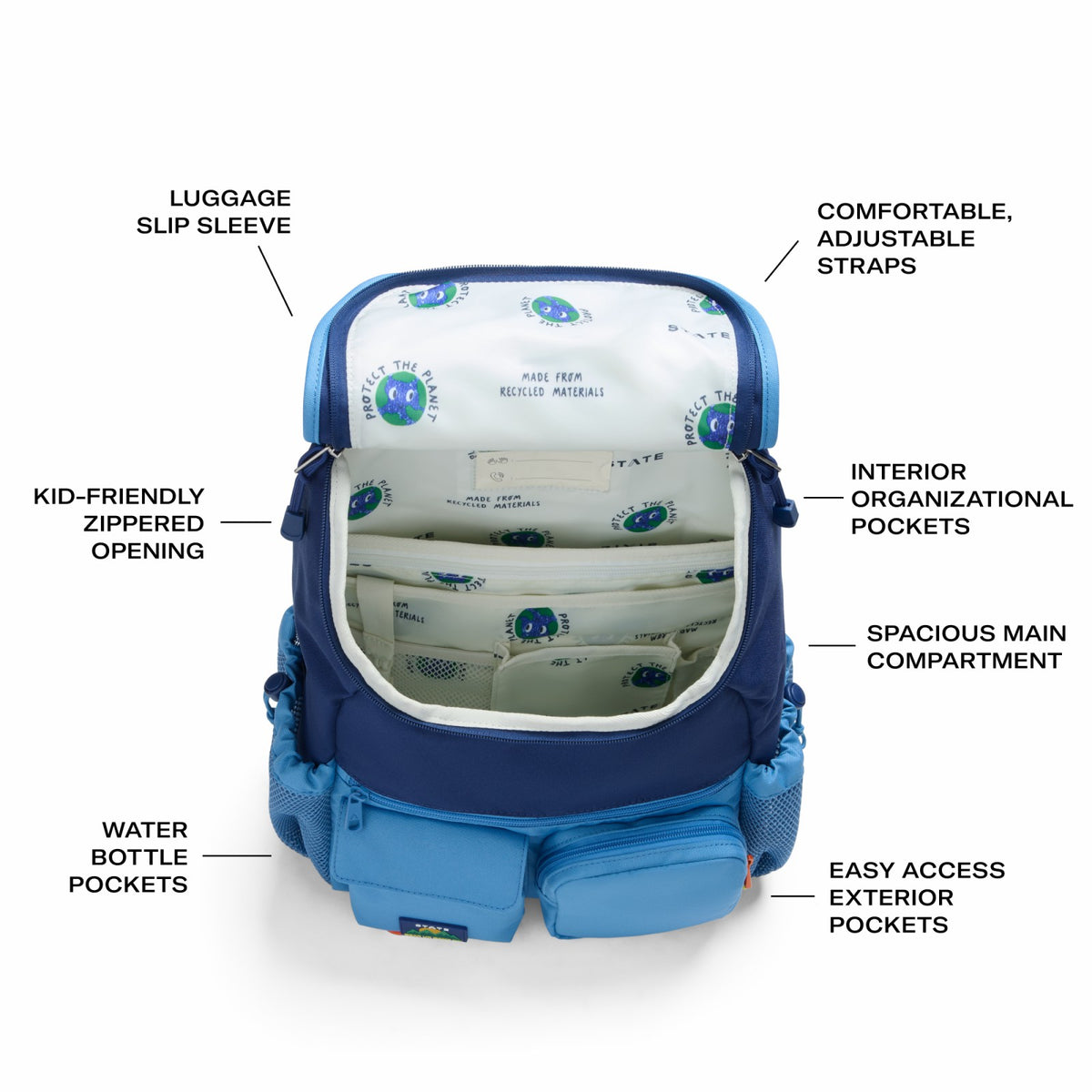 State Bags Charlie Rucksack Recycled Polyester Canvas