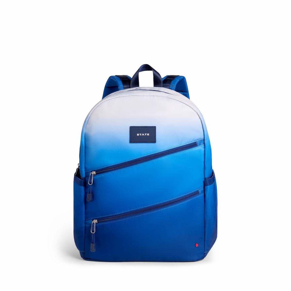 State Bags Kane Kids Large Backpack Nylon Blue Gradient Diagonal Zipper
