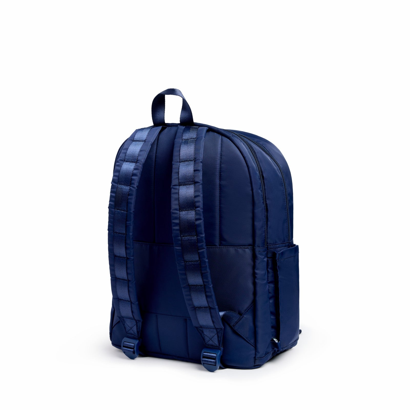 State Bags Kane Kids Double Pocket Nylon Puffer Blue Chevron