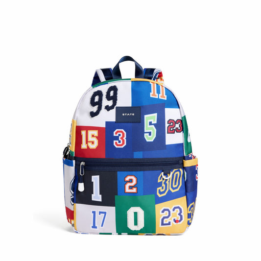 State Bags Kane Kids Travel Backpack Polyester Canvas Varsity Numbers