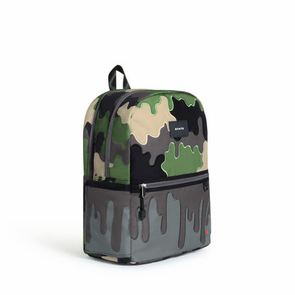 State Bags Kane Kids Double Pocket Backpack Printed Canvas Camo Drip