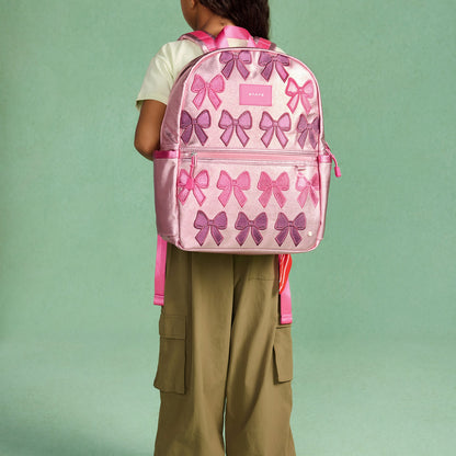 State Bags Kane Kids Backpack Metallic Patchwork Bows